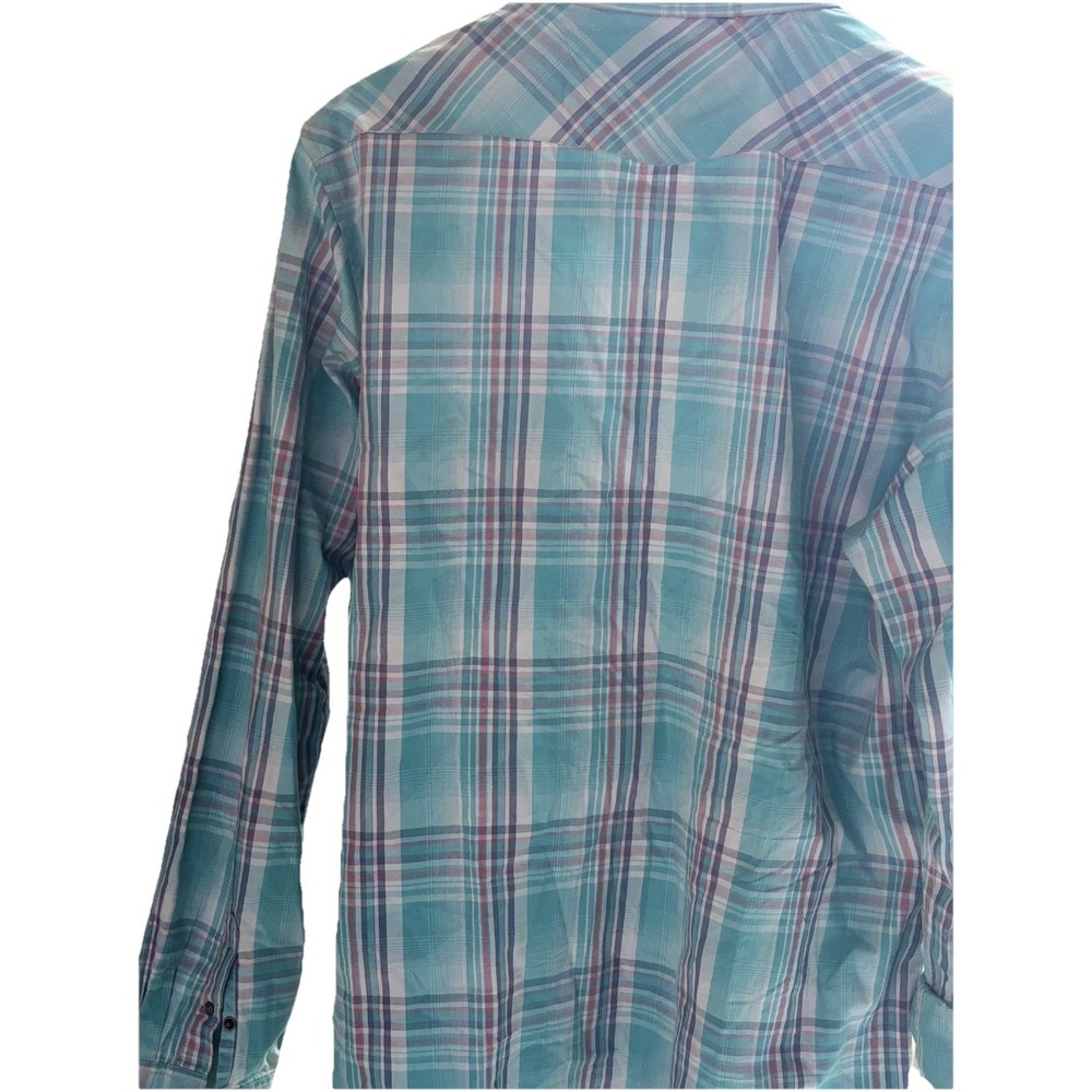 Scotch & Soda XXL Pearl Snap Western Long‎ Sleeve Plaid Sun Faded Amsterdam - Picture 7 of 9